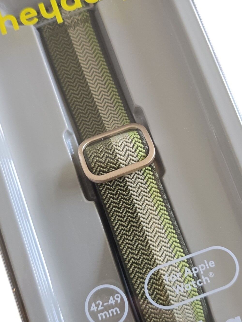 Heyday Apple Watch Band 42/44/45mm Green Woven Adjustable NWT - Picture 3 of 5